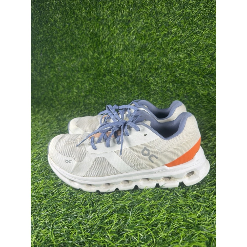 On Cloudsurfer Womens Size 9 White Blue Orange Athletic Running Shoes 56.98036